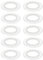 EMSea Lot de 10 joints toriques en silicone - Diamètre intérieur : 23 mm - Diamètre extérieur : 38 mm - Joint en caoutchouc - Convient pour le bouchon de drainage de lavabo pop-up de salle de bain