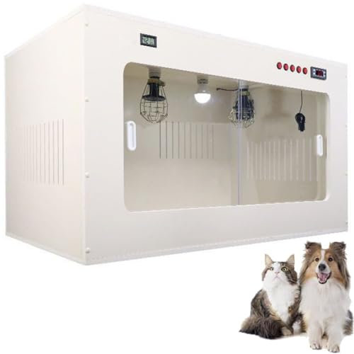 Caja Incubadora Para Mascotas Para Perros,Incubadora Grande Para Mascotas,Incubadora Para Perros,Incubadora De Gatos Para Cachorros,Incubadora Para Cachorros Con Calefacción,White-80*50*50cm