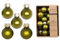 Bolas de Navidad de cristal, 2 cm, 25 unidades, mate y brillante, mini bolas para árbol de Navidad, adornos para árbol de Navidad y adornos para árbol de Navidad, color verde oliva