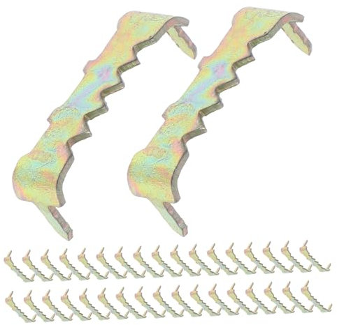 FIXOSHEE 100pcs No-Nails Picture Frame Hangers Saw Toothed Hooks for Plasterboard Heavy Duty Metal Hangers for Hanging Paintings