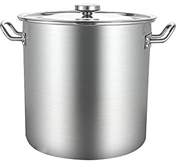 GUHPZA Olla Grande de Acero Inoxidable para inducción, Olla para cocinar, Olla para Hacer Cerveza casera, Olla para cocinar, 60 x 60 cm