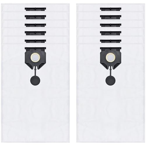 NT 30/1 Staubsaugerbeutel Zubehör für Kärcher NT 30/1 Tact L NT 30/1 Ap L NT 30/1 Tact/Ap Te L 30 L Staubsauger Ersatz Staubbeutel - Reißfeste Vliesfiltertüten Ersatzteile 2.889-154.0 (12 Beutel)