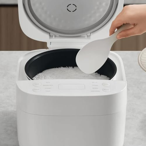 Xiaomi Smart Multifunctional Rice Cooker - Olla Arrocera Eléctrica Japonesa | Arrocera Multifuncional Inteligente 3L Blanca | Arrocera 8 en 1 con Temporizador 24h | Incluye Cucharón y Taza Medidora