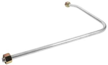 LAPYAPPE Aluminium Auspuffrohr 530mm Ersatz Für Luftkompressoren Silber Kompressorschlauch Werkstatt Zubehör