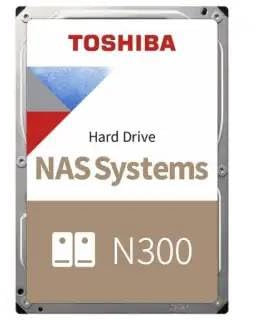 TOSHIBA N300 4TB Interne NAS-Festplatte, 3,5'' SATA HDD, 7200 RPM, 24/7 Betrieb, Unterstützt 1-8 Baysysteme, 128MB Cache, 180TB/Jahr Arbeitslast, 3 Jahre Garantie (HDEX01TZNA51F).