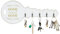 CulinaryTerra Home sweet home – Porte-clés mural pour clés murales, crochets de rangement, support mural avec 5 crochets (blanc)