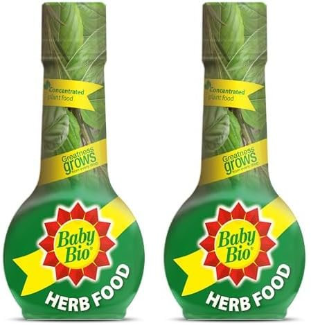 Baby Bio Herb Food, 175ml - Herb Plant Fertiliser for Strong Flavours and Aromas - Easy To Use Herb Plant Food - for Healthy Growth - Indoor and Garden Use - Herbs Growing Aid Spray (Pack of 2)