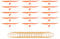 sourcing map Plastic Propeller, Propeller Props Blade with Rubber Band Hooks Helicopter Kit 7 Fold Resistant for STEM Activities Powered Airplanes DIY Science(Orange, Pack of 15)