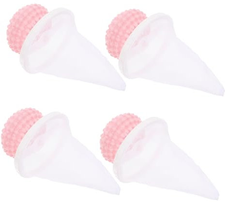 Abaodam Lot De 4 Paquet Filtrants Flottants pour Machine à Laver Collecteur De Poils d'animaux en Filet Réutilisable Rose Accessoire Lavage Maison pour Animaux