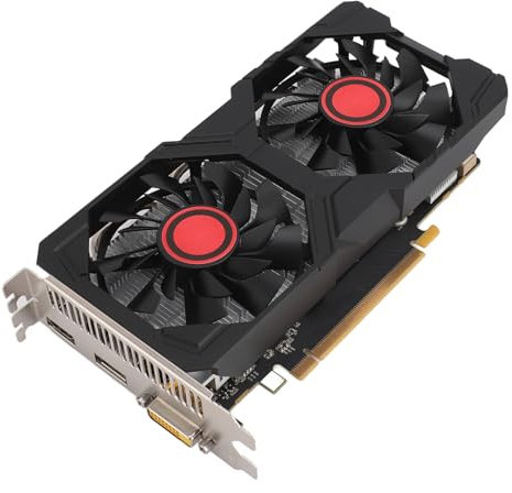 VBESTLIFE Carte Graphique 3GB, GDDR5 192 Bits GPU, PCIE 2.0 16x Carte Vidéo de Jeu Support DirectX 11, Carte Informatique de Bureau avec 2 Ventilateur de Refroidissement