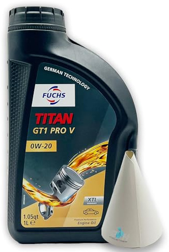 Fuchs Titan GT1 PRO V | 0W-20 | 1 L | kompatibel mit Volvo VCC RBS0-2AE | Motorenöl | Motoröl | Ölwechsel | Öl | SAE 0W20 | ACEA A1 / B 1 | kompatibel mit Benzin & Dieselmotoren nach Freigabe