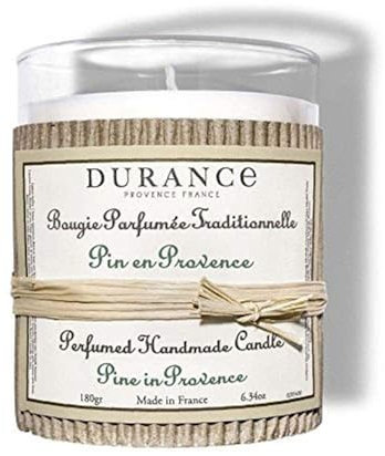 Durance Patchouli parfümierte handgefertigte Kerze 180 g – Luxus-Duftkerze mit Glas – 40 Stunden lange Brenndauer – Aromatherapie-Kerze für Zuhause