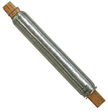 Xclou Blumendraht in Silber, ca. 60 m Bindedraht auf Holzspule, Garten-Draht aus Eisen, Pflanzendraht verzinkt, Metaldraht Durchmesser 0,65mm, Floristendraht, Basteldraht,