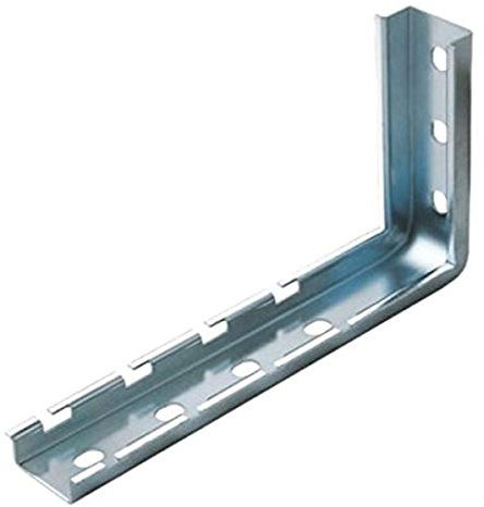 Quest Manufacturing CT0025-08-03 Support mural en forme de L pour plateau de câbles, 20,3 cm, zinc