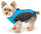 Didog Warmer Hundemantels für kleine Hunde und Katzen, mit Fleece gefüttert, reflektierend, kaltes Wetter, Sportweste mit Reißverschluss und Leinen-Ring zum Spazierengehen, Wandern, Blau