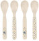 LÄSSIG Juego de cucharas para niños (4 piezas) Cubiertos para niños sin BPA aptos para el lavavajillas/Spoon Set 4 pcs. PP/Cellulose Little Water Whale