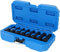 Brilliant - Juego de llaves de vaso de impacto con punta 1/2, XZN, 8 pzs, M5 - M18