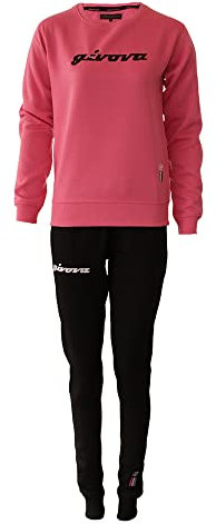 TUTA DONNA 104 G/COLLO CON PAILLETTES IN FELPA FUXIA/NERO Tg. 2XL