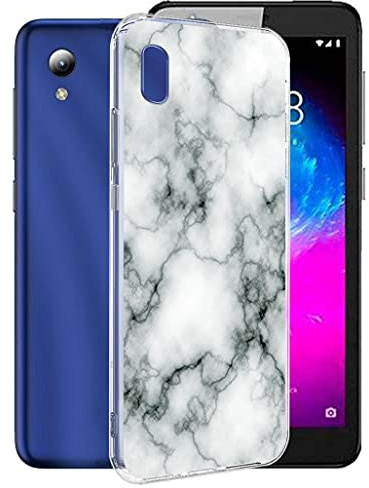 CXKJ Hülle für ZTE Blade A31 Lite (5.0 Zoll) Silikon Hülle, Transparent Silikon TPU Weiche Ultra-dünne Schutzhülle Stoßfest Fallschutz Bumper Case Stylische Handyhülle - CX4