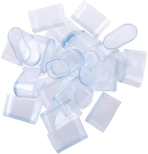 Ovale Stuhlbeinkappen, Bodenschoner für Stuhlbeine, ovale Tischbeinspitze, verhindert Kratzer und Lärm, für Zuhause, Terrasse, Garten,(25 x 50 mm)
