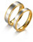Personalisierte Ring für Paar Doppel Farbe Streifen Muster Ringe Innen Können Eingraviert Individuelles Versprechen Hochzeit Engagement Ringe Titan Stahl 6MM 4MM 6-13 # (Gold-6mm/4mm, 1 PAIR)