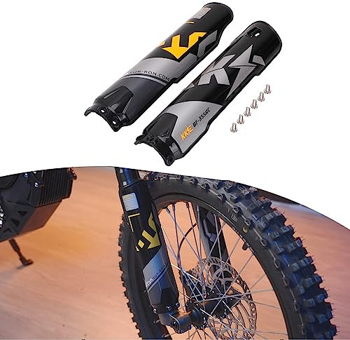 JFG RACING Plastic Front Fork Cover Shock Absorber Protector Gaiters Adjustable Fork Guard Protector for Sur-Ron X/S Electric Motorcycles