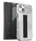 Encased Finger Loop Coque pour iPhone 14 avec dragonne et Film Protecteur d'écran (Feuille de Dentelle Transparente/Blanche)