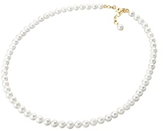 Elli Halskette Damen Barock Klassik Trend mit Muschelkernperlen 925 Silber | vergoldet