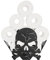 TOLIDA Toilettenpapierhalter Schwarz Totenkopf-Toilettenrollenhalter aus Metall WC Rollenhalter Vertikaler Papierhalter Klopapierhalter Handtuchhalter Handwerk Deko für Bad Wohnzimmer Küche Hotel
