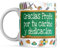 LINFORMAL - Taza Gracias Profe Por Tu Cariño y Dedicación - Taza Cerámica 350ml - Taza Original - Taza Café Desayuno - Regalo Fin de Curso - Apto Microondas y Lavavajillas