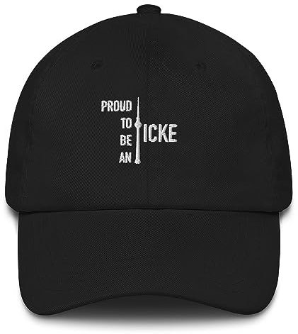 Basecap Berlin - Proud to be an icke - weißes Garn Hauptstadt Cap Fashion (Black)