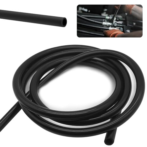 Tuyau sous vide en silicone pour voiture 3 m (diamètre intérieur 5 mm, diamètre extérieur 10 mm), noir
