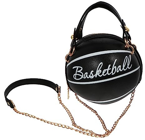 Holibanna 1 Pc à chaîne de basket-ball mini articles pour à main sacs de voyage à bandoulière pour femmes bandoulière makeup bag à main rose sacs à main dame à main rond