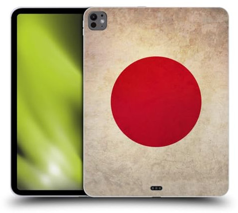 Head Case Designs Japan Japanese Nisshoki Vintage Fahnen Soft Gel Handyhülle Hülle kompatibel mit Apple iPad Pro 13 M4 2024