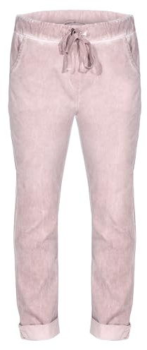 simaranda Damen Jogginghose Vintage Look – Stylische Sweatpants mit Aufdruck & Tunnelzug – Bequeme Freizeithose Baumwollmix – Loose Fit Joggpants für Sport & Freizeit – Modell 21515