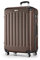 MERISH Reisekoffer Koffer Kofferset Trolleys Zwillingsrollen 3tlg. Hartschale in 9 Farben (Braun, XL)