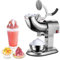 Tritaghiaccio Elettrico A Fiocco Di Neve In Acciaio Inox 350 W, Doppia Lama - Per Bar, Cucina, Frutti Di Mare, Bevande Fredde - Portatile Automatico Tritaghiaccio Per Granite,4blades