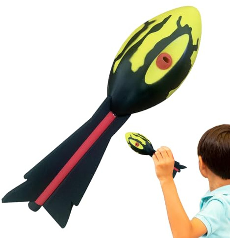 Aero Howler Foam Ball – Langstrecken-Fußball | Raketenwerfer – Flugoptimierung und Handgriff | Aerodynamischer Flügel und einfacher Grip – Spielzeug zum Werfen