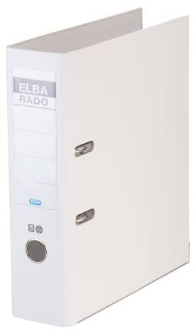 Elba Ordner A4, rado brillant, breit, veredeltes Papier, wei?, 1 Stück