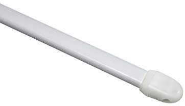Gardinia Bastone per tende, Estendibile, Metallo/Plastica, Bianco, 100-160 cm, 2 unità