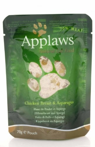 12er Pack Applaws Frischebeutel Hühnchen & Spargel 70g