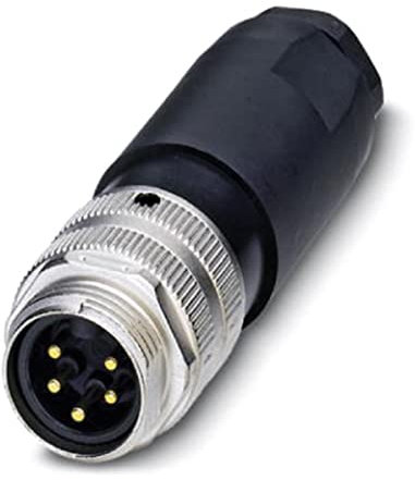 PHOENIX CONTACT SACC-EC-FS-4CON-M16/0.5 SCO Sensor/Aktor Einbaubuchse, 4 Polig, M12-Speedcon, A Kodiert, Vorderwund/Schraubmontage mit M16 Gewinde, Positionierbar, 0.5m TPE-Litze