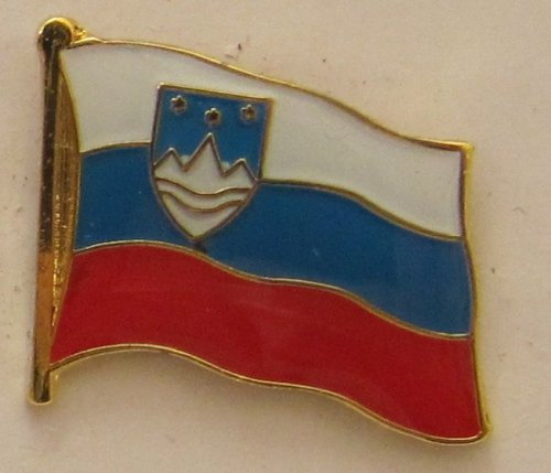 Buddel-Bini Versand Pin Anstecker Flagge Fahne Slowenien Nationalflagge Flaggenpin Badge Button Flaggen Clip Anstecknadel
