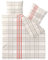CelinaTex Enjoy Bettwäsche 200 x 200 cm 3teilig Baumwolle Bettbezug Seersucker Bille Kariert Beige Rot Grau