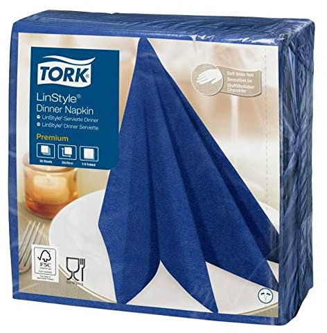 Tork Linstyle Dinnerservietten, Marineblau, 50 Stück