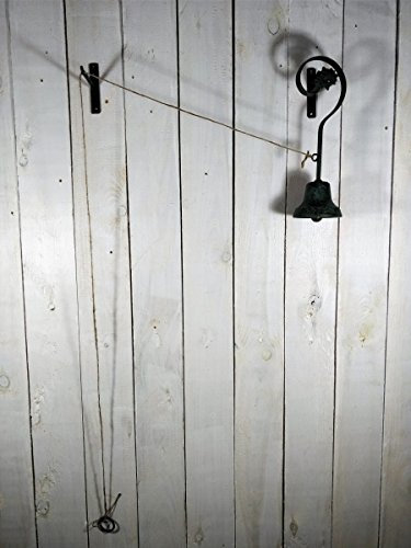 Manufaktur Lichtbogen Türglocke mit Seilzug - Nostalgie - Landhausstil Gartenglocke