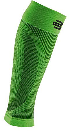Bauerfeind Kompressions-Wadenbandage „Sports Compression Sleeves Lower Leg“, 1 Paar Sleeves für die Waden, Unisex, Beinstulpen für Ball- & Ausdauersportarten, Grün, XL lang