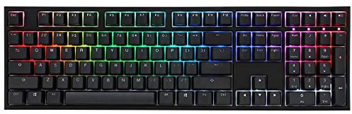 Ducky One 2 Backlit PBT Gaming Tastatur, MX-Blue, RGB LED - Schwarz (US)