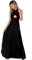 Infinity Kleid inklusive Bandeau Top, Ballkleid Brautjungfernkleid Gr. 42-48 viele Farben Wickelkleid lang, 70 Verschiedene Wickelarten Brautkleid, Bridesmaid, one Size, Stretch (Schwarz, 2 (42-48))