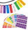 Self-Adhesive Cable Labels Waterproof Marker Cable Tag Stickers Tear Resistant Wire Label 8 Colors 16Sheets（480pcs）